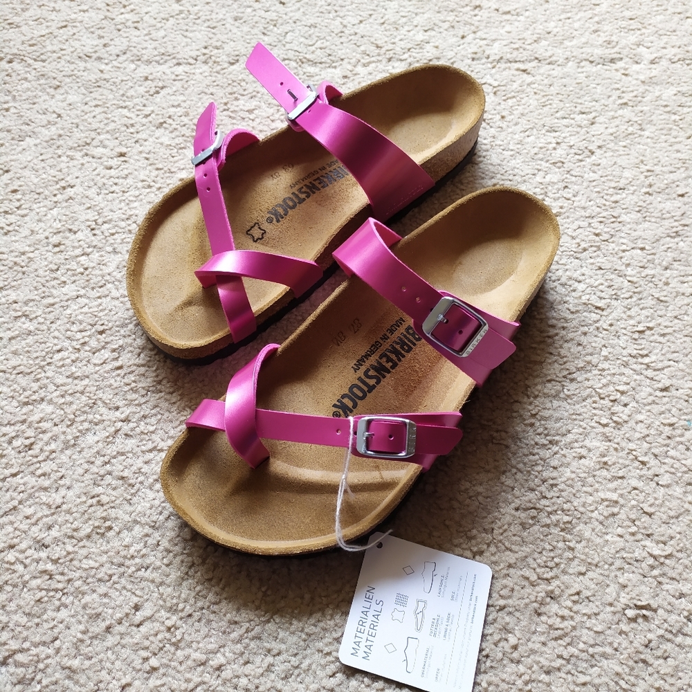 Birkenstock mayari metallic cut magenta NWT - Picture 3 of 8